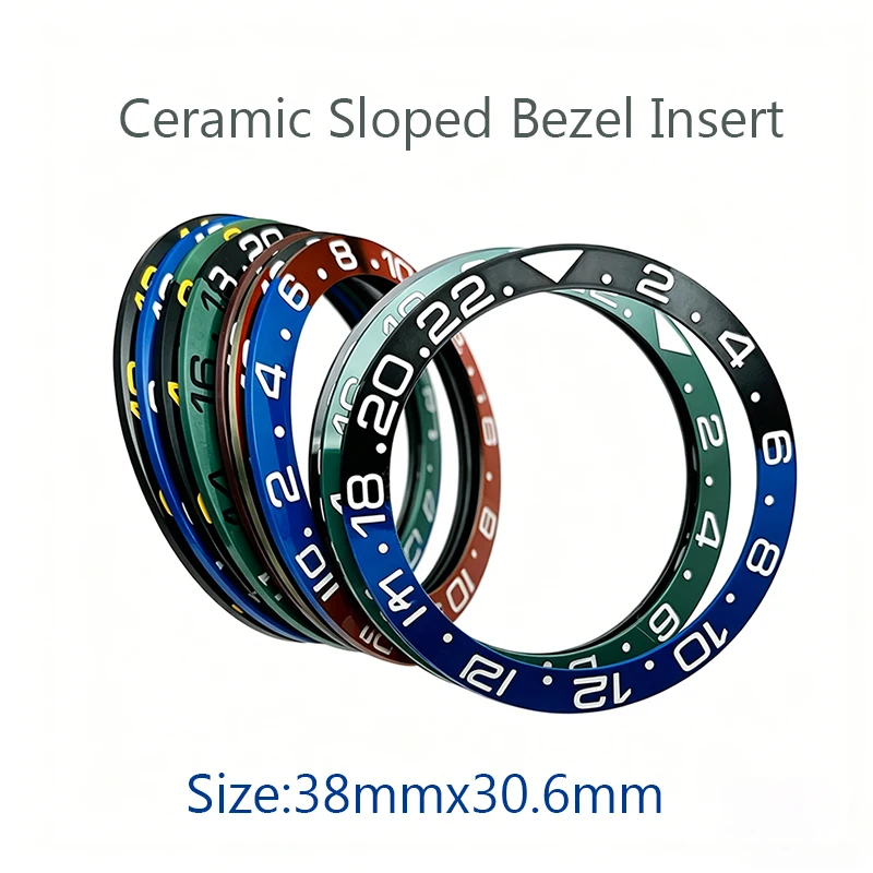 38mmx30.6mm Men Mechanical Watch Case Sloped Ceramic Bezel Insert Rings Fits GMT Watch Replace Repair Parts
38mmx30.6mm Men Mechanical Watch Case Sloped Ceramic Bezel Insert Rings Fits GMT Watch Replace Repair Parts