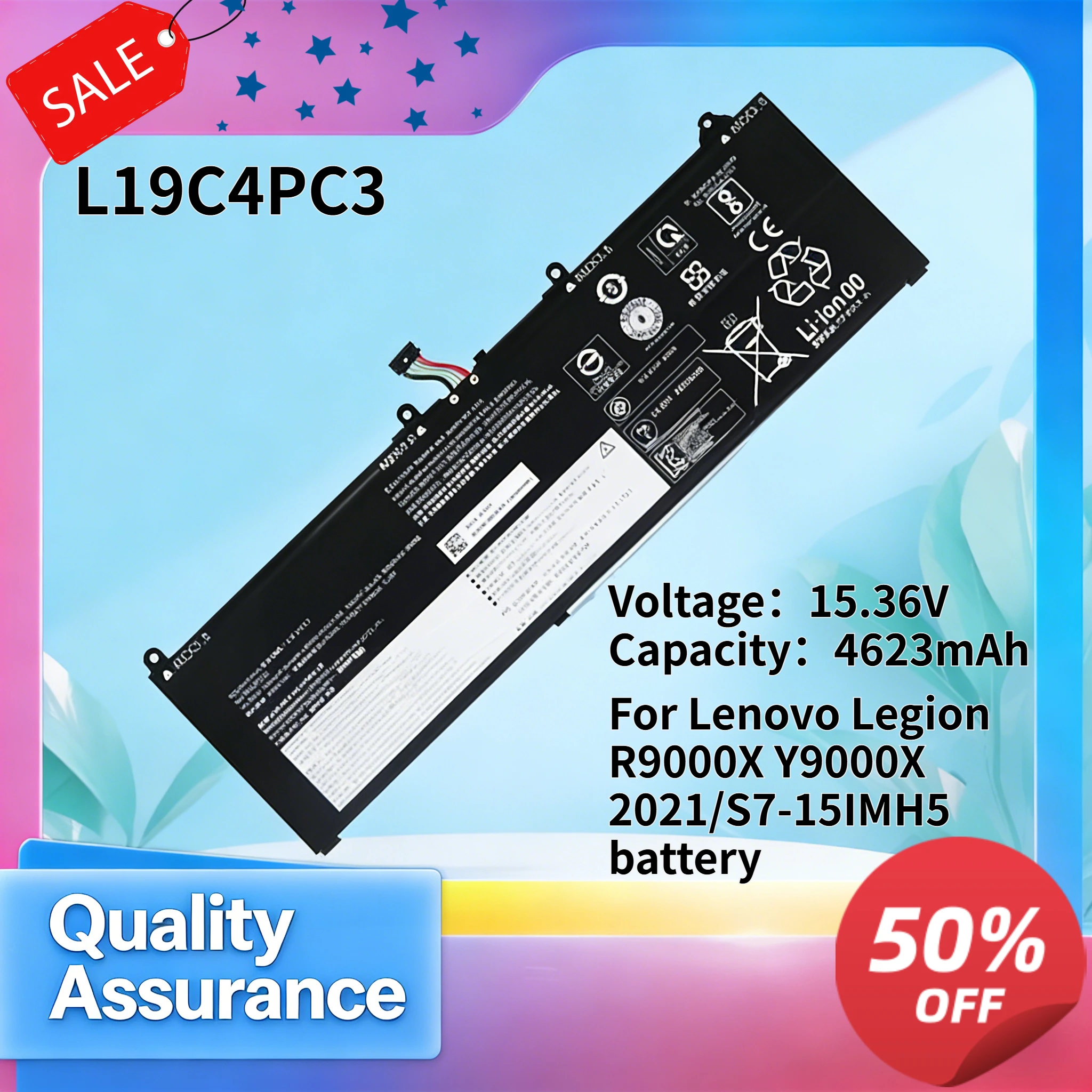 High quality 4623mAh 15.36V Compatible with Le novo Legion R9000X Y9000X 2021/S7-15IMH5 battery L19C4PC3
High quality 4623mAh 15.36V Compatible with Le novo Legion R9000X Y9000X 2021/S7-15IMH5 battery L19C4PC3
