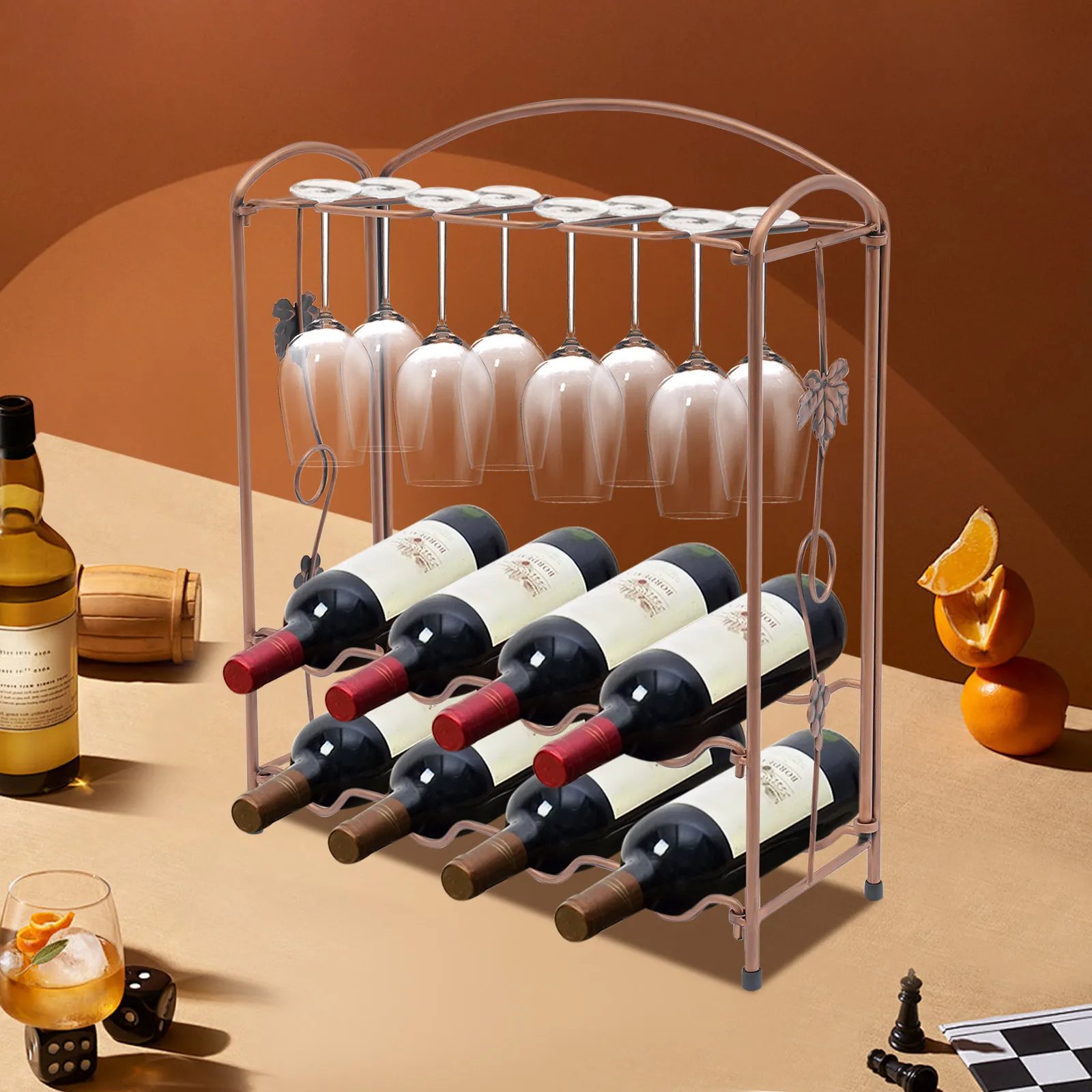 Freestanding Wine Rack Wine Bottle Display Stand Bar Shelf Household Wall Shelf
Freestanding Wine Rack Wine Bottle Display Stand Bar Shelf Household Wall Shelf
