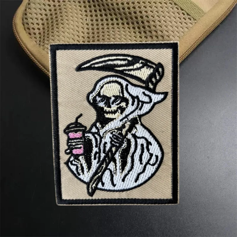 Sickle Skeleton Embroidery Patch Tactical Morale Badges Hook Loop Military Patches Backpack Clothing Stickers Armband
Sickle Skeleton Embroidery Patch Tactical Morale Badges Hook Loop Military Patches Backpack Clothing Stickers Armband