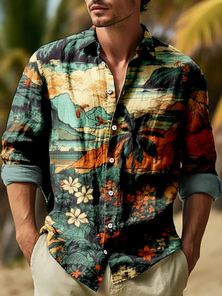 2024 Men's Linen Vintage Long Sleeve 3D Printed Shirt Daily Popular Casual Fashion Spring And Autumn Men's Shirt
2024 Men's Linen Vintage Long Sleeve 3D Printed Shirt Daily Popular Casual Fashion Spring And Autumn Men's Shirt