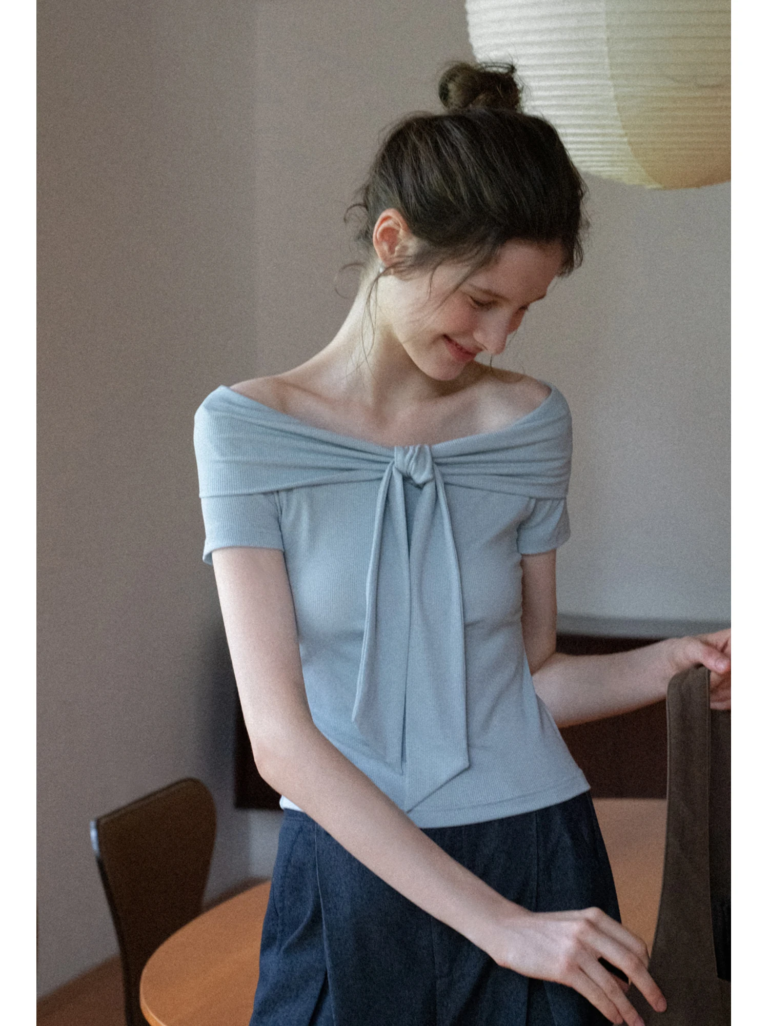 Eggka Casual Sle ort Sve T-irt One oulder Dstring Design Slim Fit Lightweight Summer Top for Women
Eggka Casual Sle ort Sve T-irt One oulder Dstring Design Slim Fit Lightweight Summer Top for Women