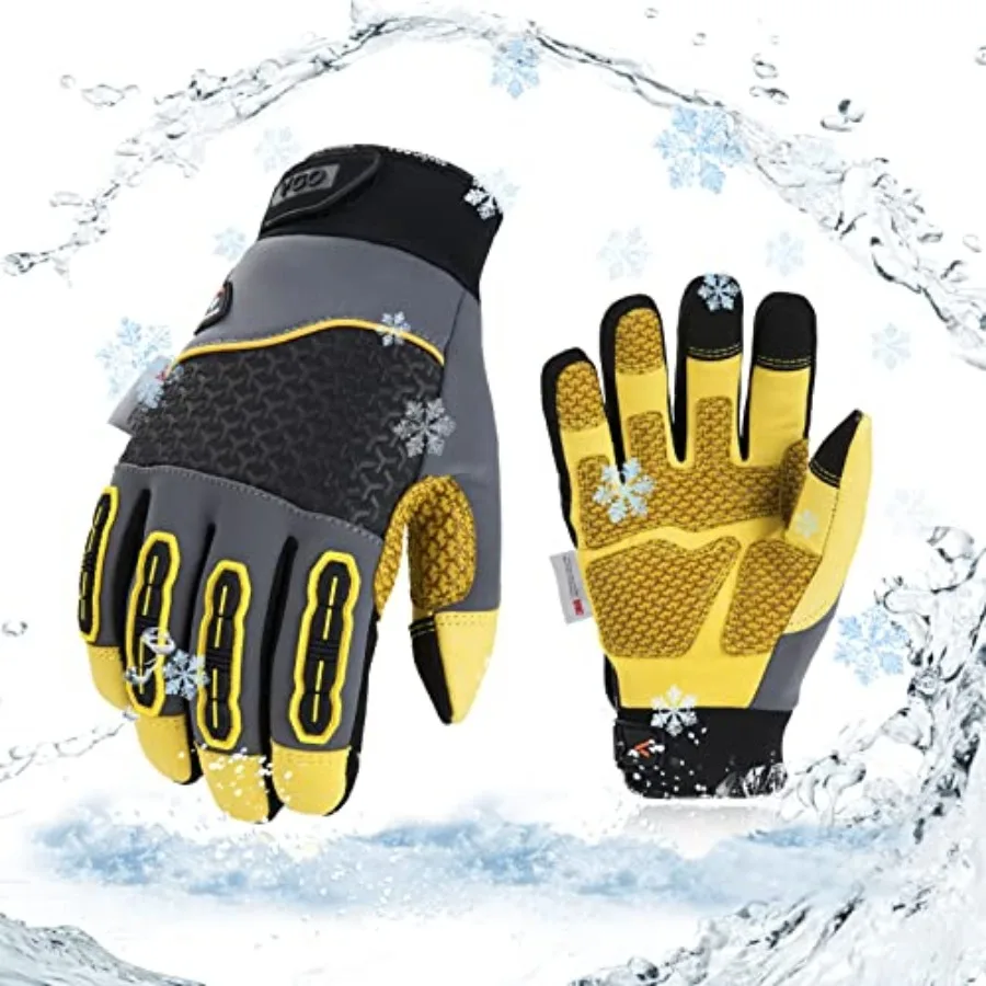 Winter Work Gloves for Men, Cold Weather Waterproof Safety Work Gloves, Freezer Gloves, Cow Leather, Touchscreen Pair, M, Gray,
Winter Work Gloves for Men, Cold Weather Waterproof Safety Work Gloves, Freezer Gloves, Cow Leather, Touchscreen Pair, M, Gray,