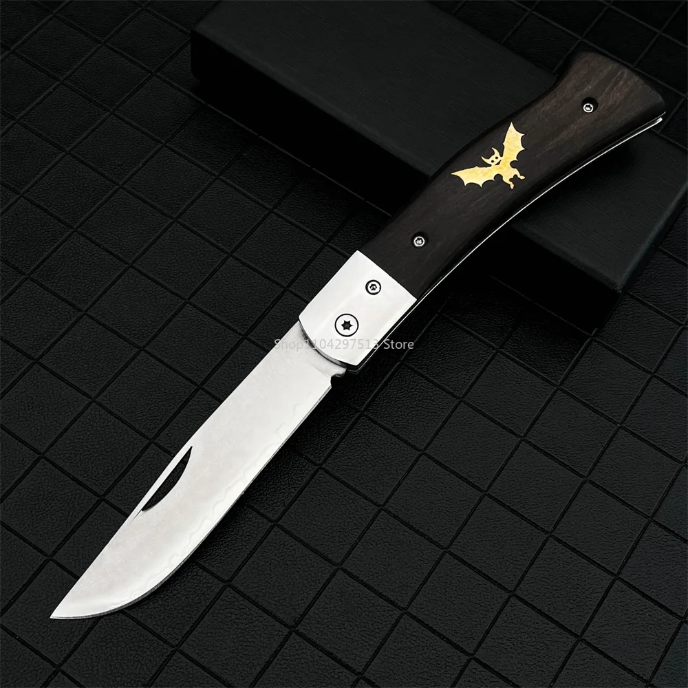 Lightweight Outdoor Folding Knife, 5Cr13MoV Steel Blade, 420 Steel Handle with Ebony Handle Pocket Knife EDC Camping Hiking Tool
Lightweight Outdoor Folding Knife, 5Cr13MoV Steel Blade, 420 Steel Handle with Ebony Handle Pocket Knife EDC Camping Hiking Tool