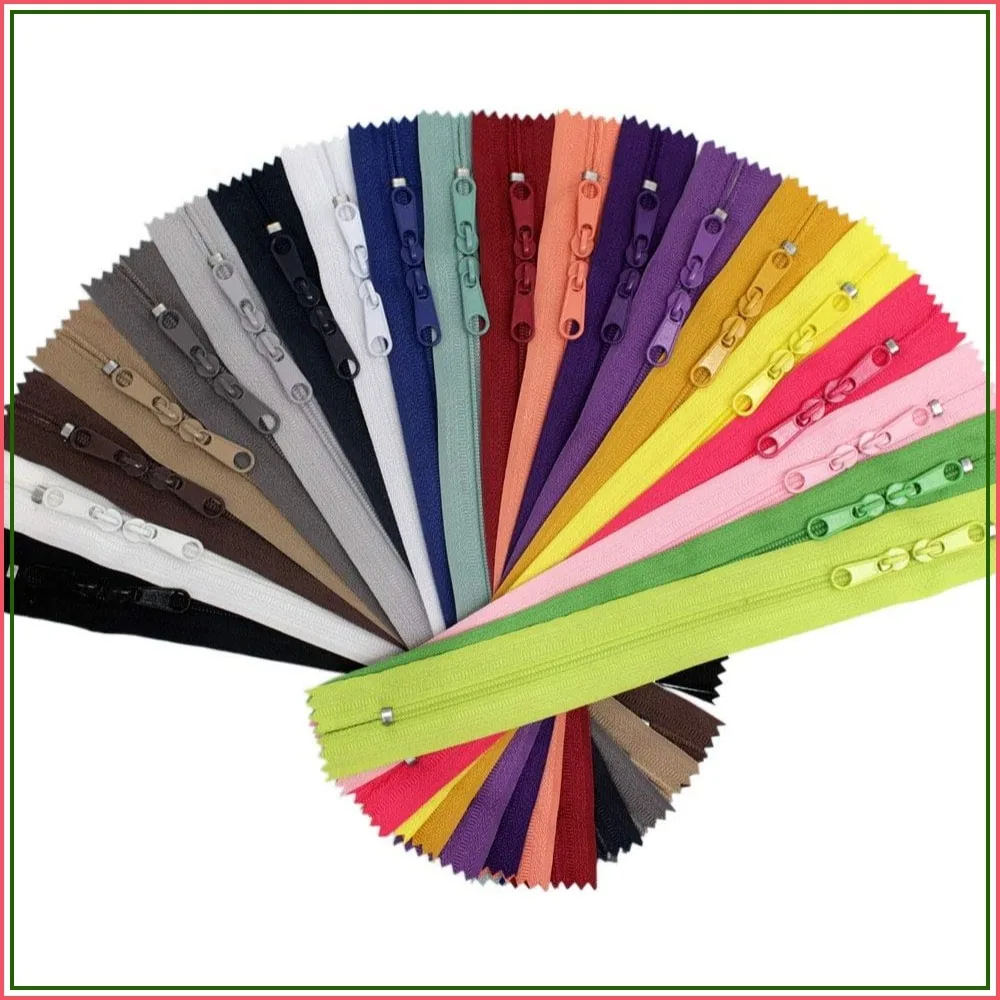 20PCS 30" Double Slider Zippers #3 Nylon Coil Closed Ended Assorted Colors
20PCS 30" Double Slider Zippers #3 Nylon Coil Closed Ended Assorted Colors