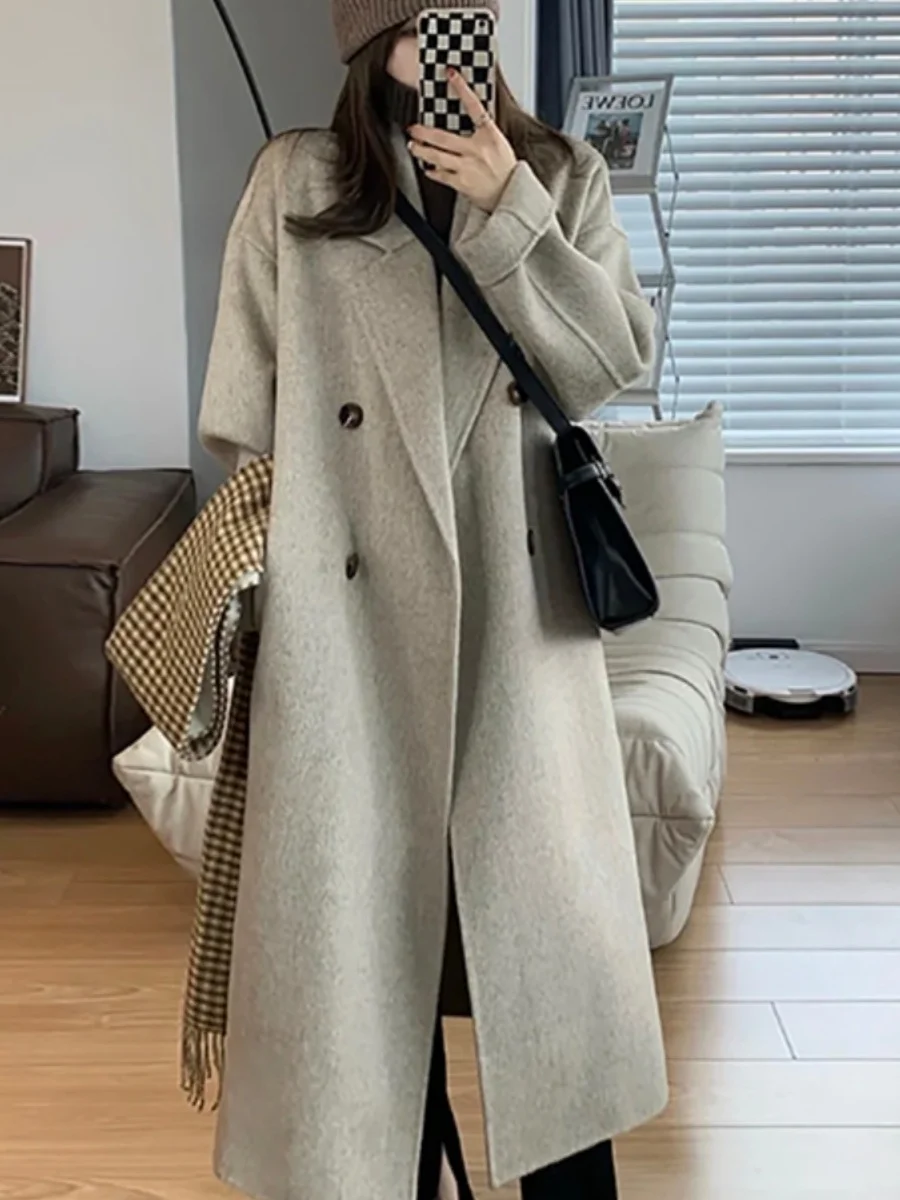 Двустороннее шерстяное пальто Oaeal в корейском стиле, средней длины, осенне-зимняя новинка, модная сенсация
Двустороннее шерстяное пальто Oaeal в корейском стиле, средней длины, осенне-зимняя новинка, модная сенсация