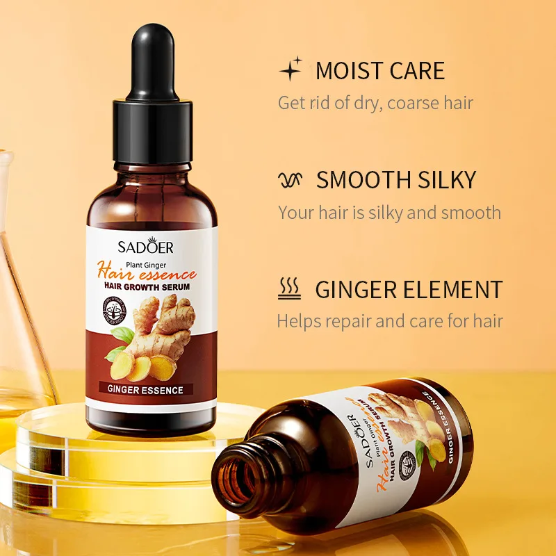 SADOER Ginger Hair Growth Serum Scalp Treatment Essence Thinning Hair Fast Growing Anti Loss Root Spray Refreshing Hair Care
SADOER Ginger Hair Growth Serum Scalp Treatment Essence Thinning Hair Fast Growing Anti Loss Root Spray Refreshing Hair Care