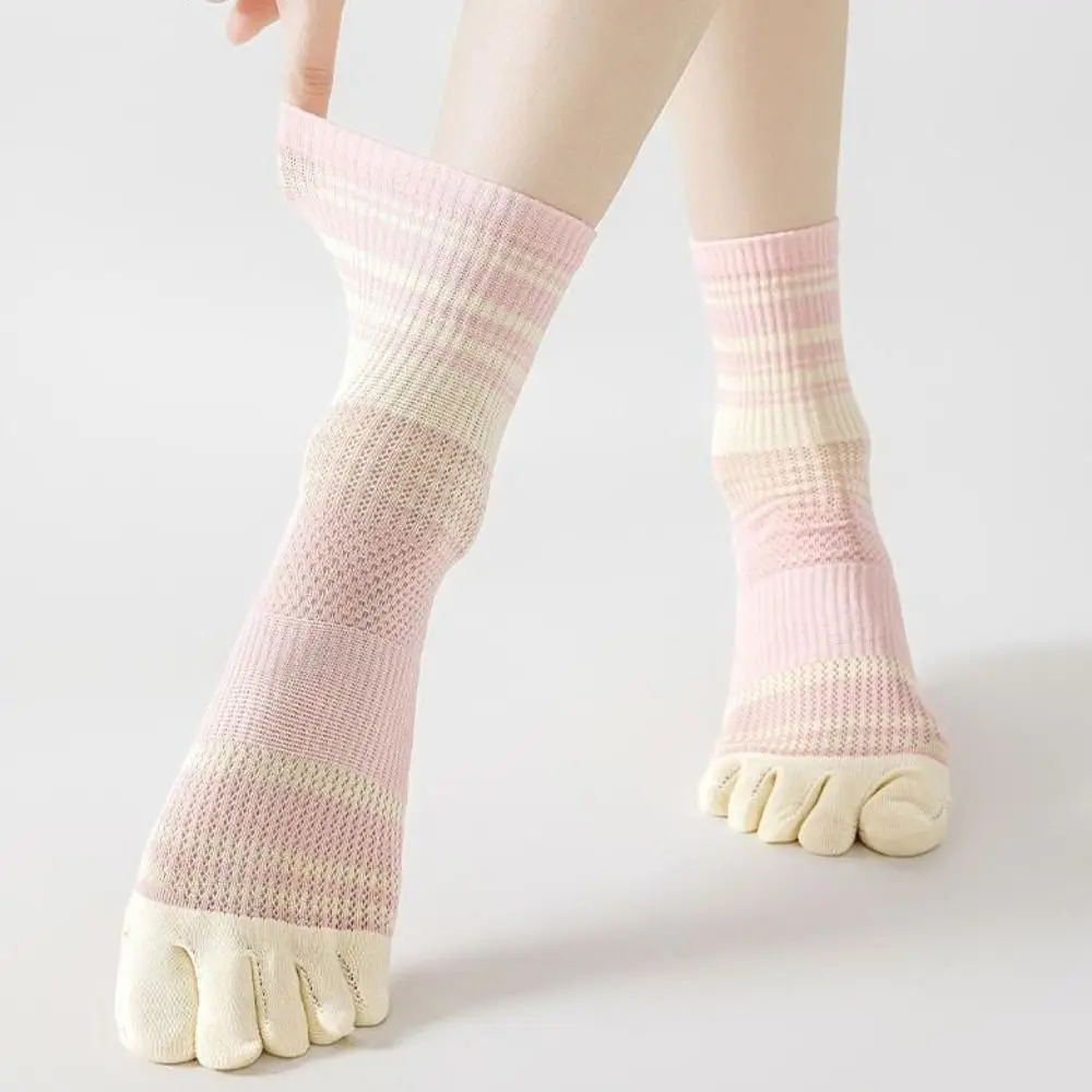 Comfortable Breathable Five Toe Tube Socks Thin Mesh Candy Color Mid-calf Socks Hosiery Stripe Split Toe Socks Girl
Comfortable Breathable Five Toe Tube Socks Thin Mesh Candy Color Mid-calf Socks Hosiery Stripe Split Toe Socks Girl
