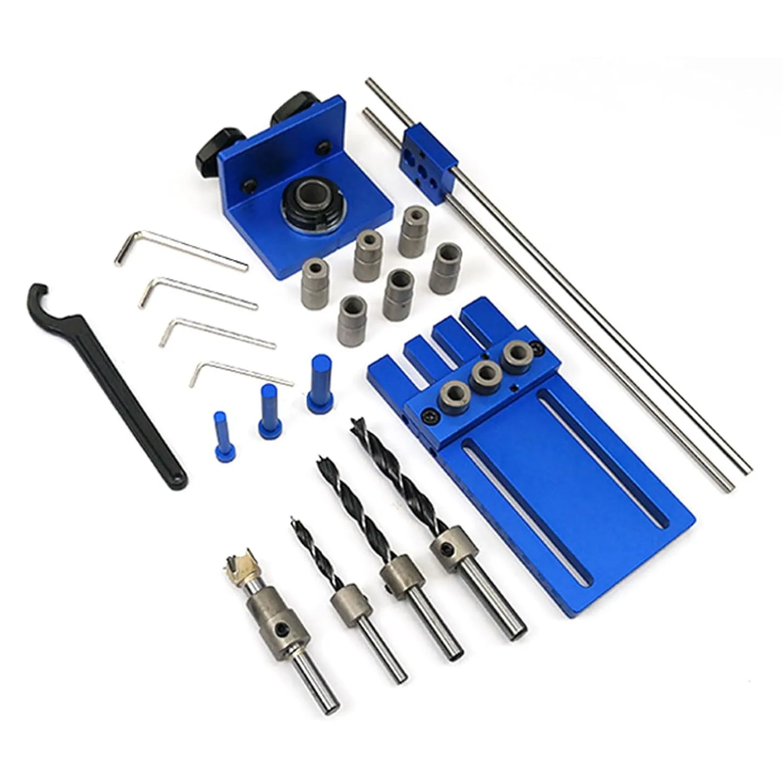 Woodworking Round Tenon Puncher, 3-in-1 DIY Furniture Hole Opener Locator Kit
Woodworking Round Tenon Puncher, 3-in-1 DIY Furniture Hole Opener Locator Kit