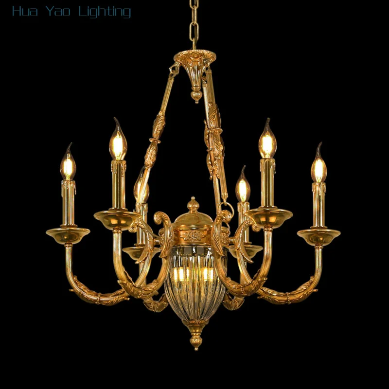 French Style Copper Chandelier European Luxury Villa Living Room Bedroom Dining Room Study Atmosphere Creative Lamps
French Style Copper Chandelier European Luxury Villa Living Room Bedroom Dining Room Study Atmosphere Creative Lamps