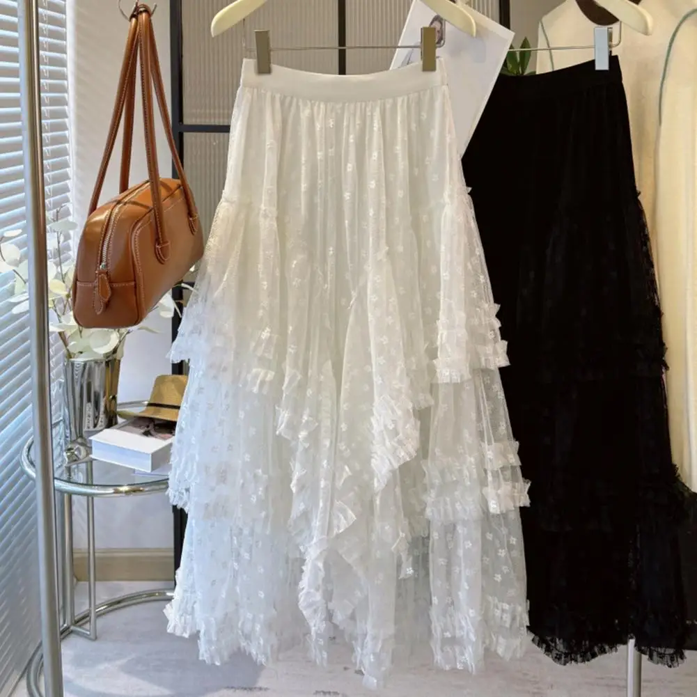 Fashion Patchwork Jacquard White Long Tulle Skirt, Black Cake Skirts For Women 2025 Spring Summer
Fashion Patchwork Jacquard White Long Tulle Skirt, Black Cake Skirts For Women 2025 Spring Summer