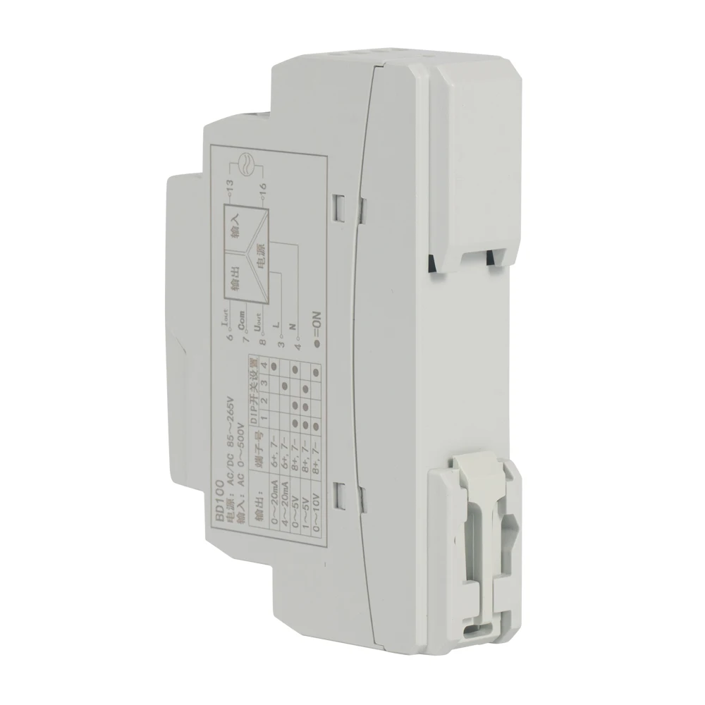 BD100-AI/VC-C12 AC Current Transmitter RS485 MODBUS-RTU Communication Input AC 0~1/5A Output DC 0/1~5V or 0/2~10V for PLC
BD100-AI/VC-C12 AC Current Transmitter RS485 MODBUS-RTU Communication Input AC 0~1/5A Output DC 0/1~5V or 0/2~10V for PLC