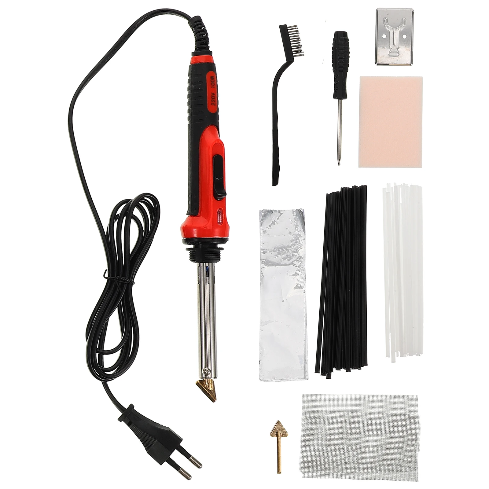 Repair Kit Electric Soldering Iron Tool Kayak Patching Bumper 220V Plastic Components Solution Welding Equipment
Repair Kit Electric Soldering Iron Tool Kayak Patching Bumper 220V Plastic Components Solution Welding Equipment