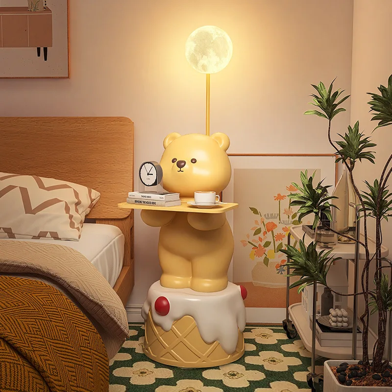 Cute cream style sofa side table ornaments living room floor lamp sense sideboard storage cartoon small coffee table
Cute cream style sofa side table ornaments living room floor lamp sense sideboard storage cartoon small coffee table