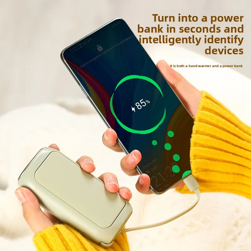 USB Charging Detachable Hand Warmer, Digital Temperature Display Portable Heater Power Bank Lanyard 2 In 1
USB Charging Detachable Hand Warmer, Digital Temperature Display Portable Heater Power Bank Lanyard 2 In 1