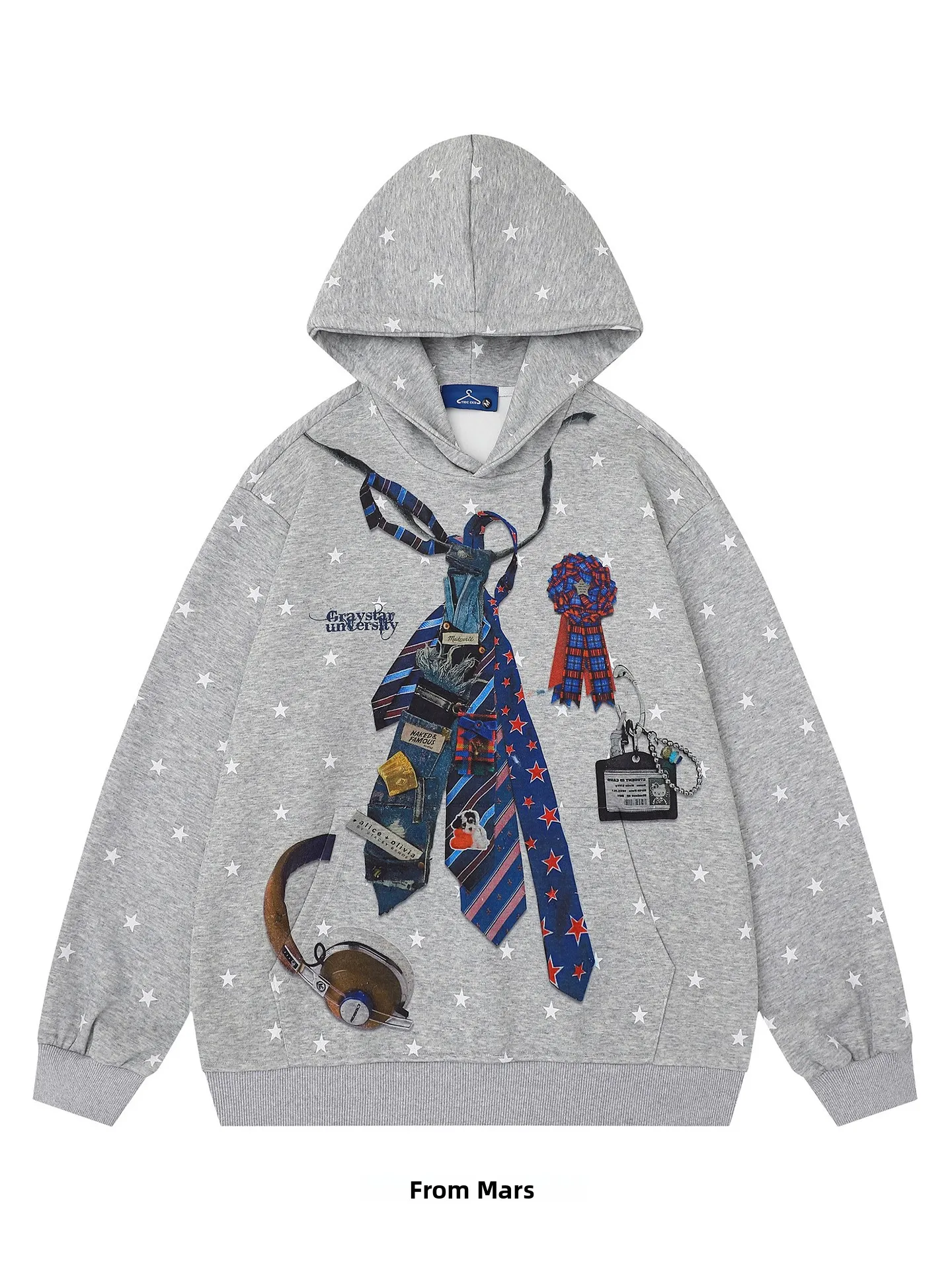 Loose Fit Unisex Hoodie from Star Print Casual Outerwear Breathable Cotton Polyester Blend Youth Fashion Streetwear
Loose Fit Unisex Hoodie from Star Print Casual Outerwear Breathable Cotton Polyester Blend Youth Fashion Streetwear