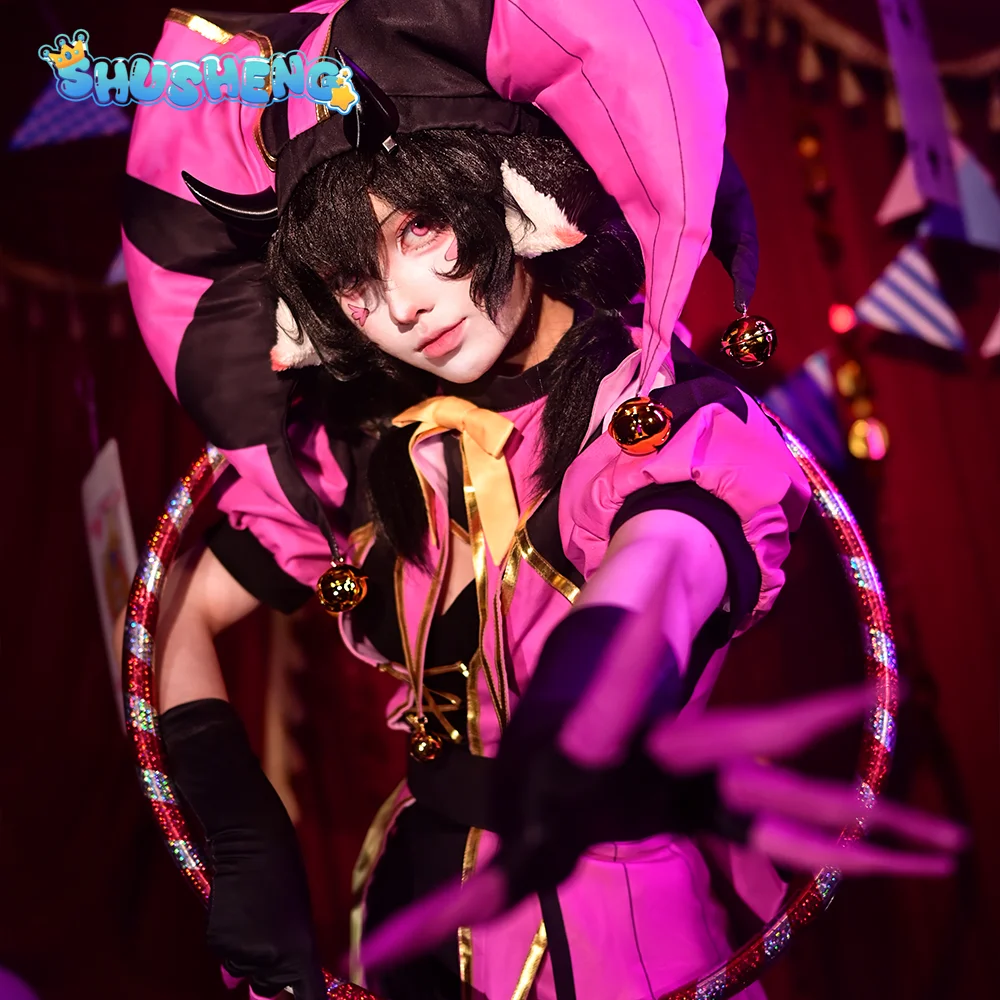 Columbina New Freak Cos Circus Pink Clown Costume – Yandere Horror Outfit Woman Adult Scary Halloween Suit with Ticket Theme
Columbina New Freak Cos Circus Pink Clown Costume – Yandere Horror Outfit Woman Adult Scary Halloween Suit with Ticket Theme