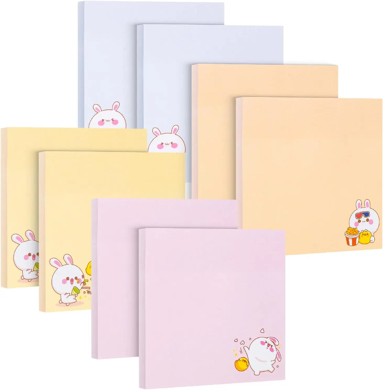 Mr. Pen- Aesthetic Sticky Notes, 3'x3', 8 Pads, 400 Sheets, 4 Designs, Cute Rabbit Sticky Notes, Self
Mr. Pen- Aesthetic Sticky Notes, 3'x3', 8 Pads, 400 Sheets, 4 Designs, Cute Rabbit Sticky Notes, Self
