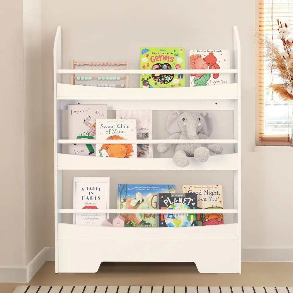 3-Tier Wooden Wall-Mounted Book Shelf Organizer, Space-Saving Bookcase for Kids Room, Children's Bookcases
3-Tier Wooden Wall-Mounted Book Shelf Organizer, Space-Saving Bookcase for Kids Room, Children's Bookcases