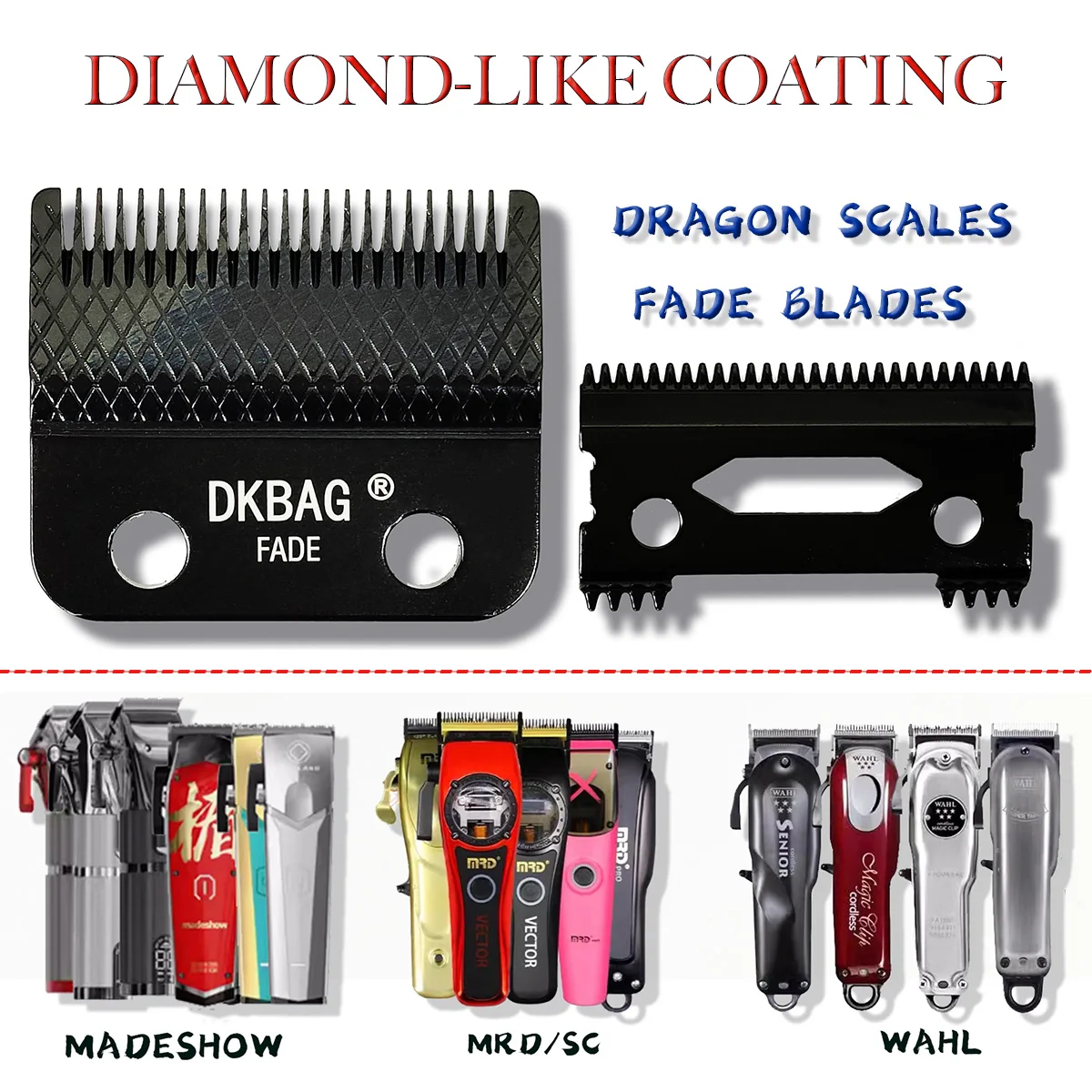 2024 Dragon Scale Texture 440C Steel Diamond Like Coating SC Hair Clipper Blade Rechargeable Clipper Replacement Head
2024 Dragon Scale Texture 440C Steel Diamond Like Coating SC Hair Clipper Blade Rechargeable Clipper Replacement Head