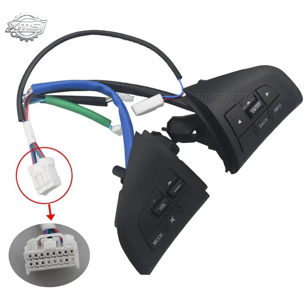 Botón de Control del Volante para Mazda 3 2010 Cx-5 Cx-7, Interruptor para el Volumen y Modo de Función del Automóvil
Botón de Control del Volante para Mazda 3 2010 Cx-5 Cx-7, Interruptor para el Volumen y Modo de Función del Automóvil