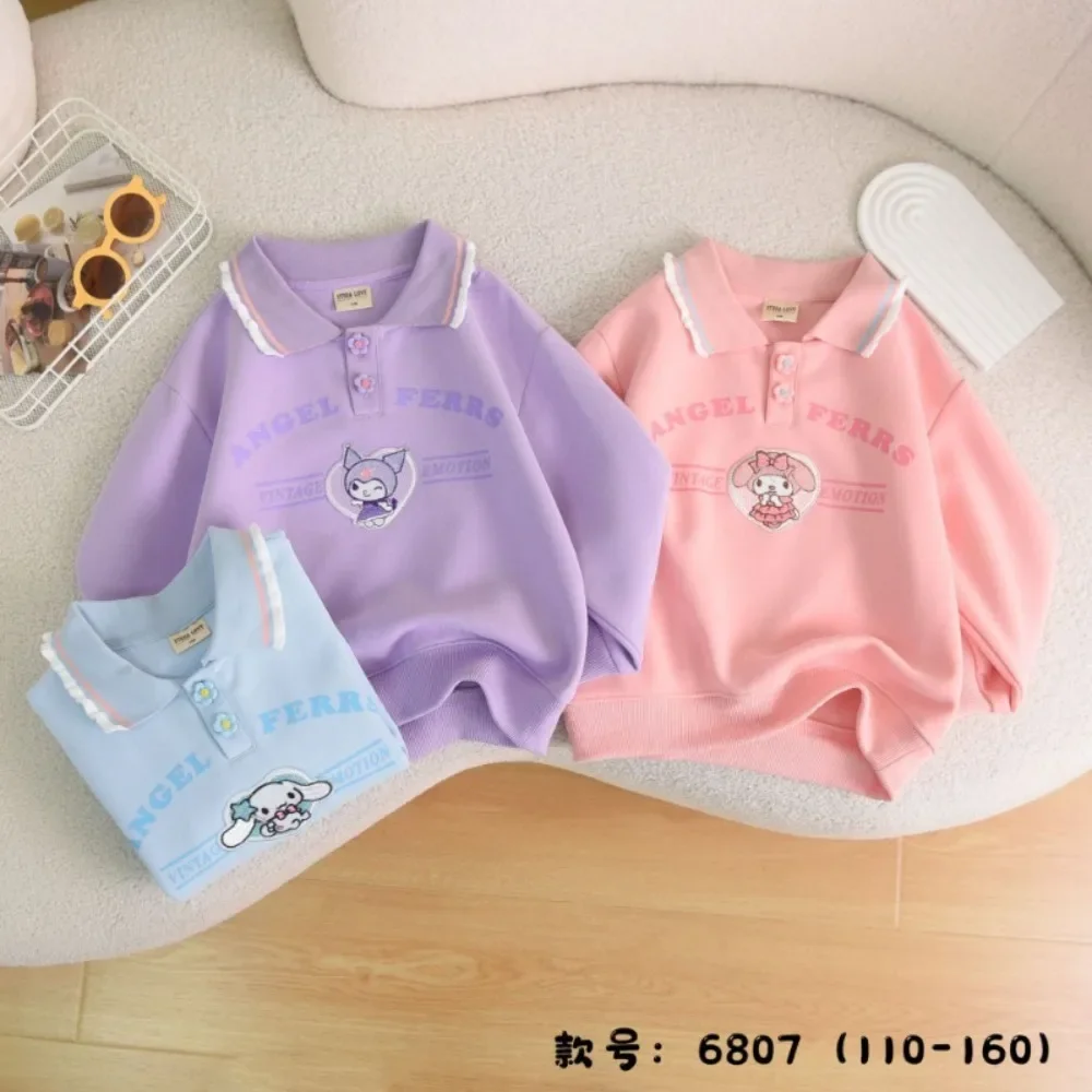 Kuromi My Melody Anime Kawaii Sanrio Printed Embroidered Casual Long sleeve Hooded Cute Cinnamoroll Children Shirt Clothes Gifts
Kuromi My Melody Anime Kawaii Sanrio Printed Embroidered Casual Long sleeve Hooded Cute Cinnamoroll Children Shirt Clothes Gifts