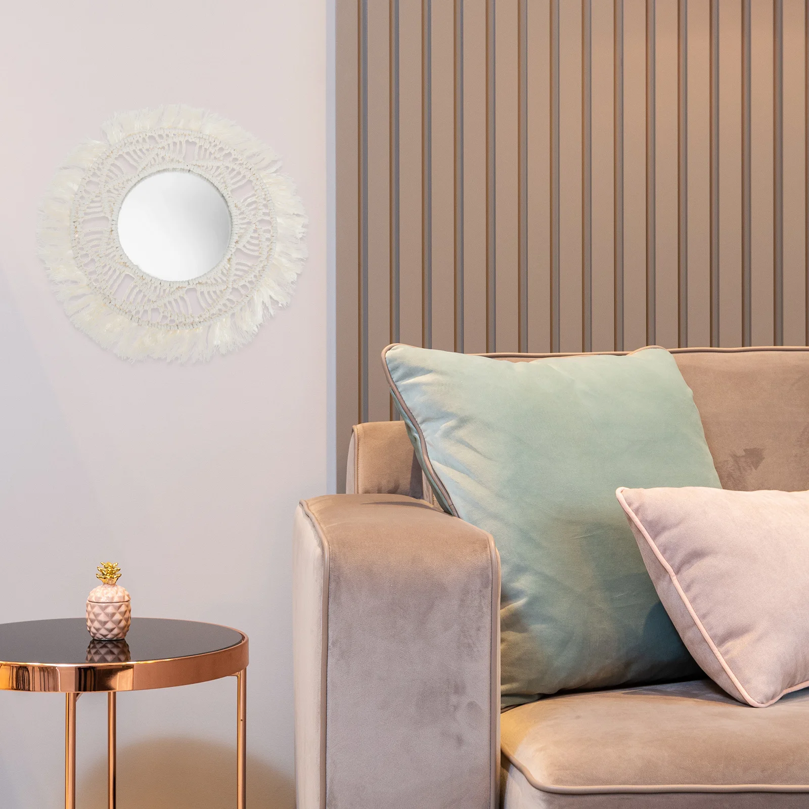 Chic Woven Tapestry Mirror Bohemian Decor Wall Art Elegant Manual Craftsmanship Perfect for Any Room Wall Mirror
Chic Woven Tapestry Mirror Bohemian Decor Wall Art Elegant Manual Craftsmanship Perfect for Any Room Wall Mirror