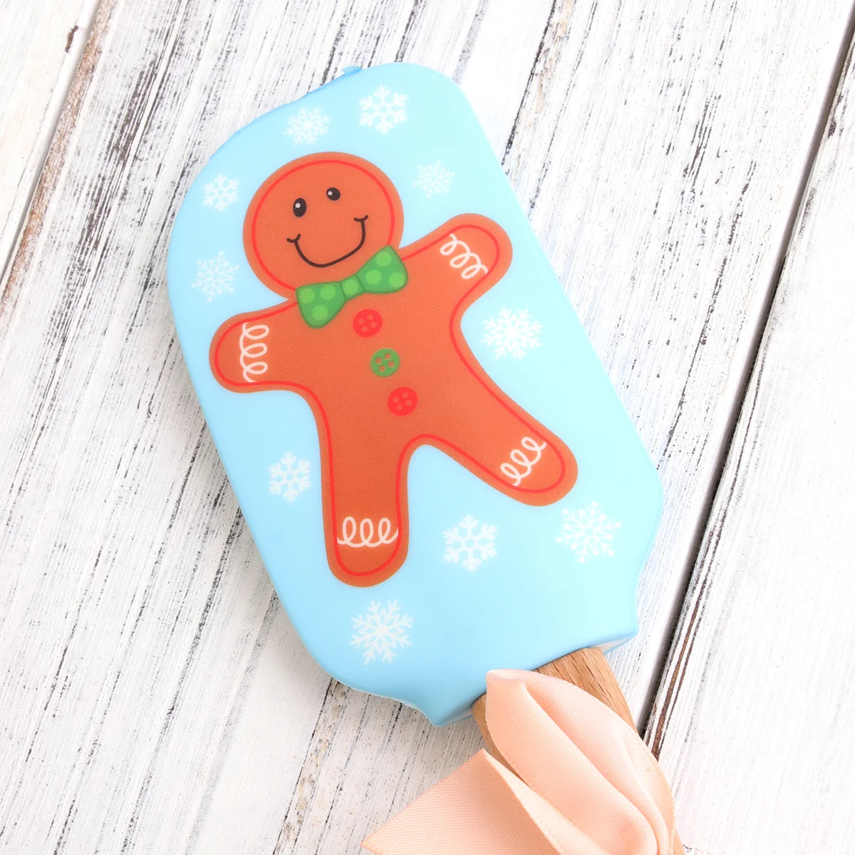 Wooden Handle Silicone Spatula Christmas Gingerbread Man Printed Kitchen Baking Tool Butter Cake Scraper Heat Resistant
Wooden Handle Silicone Spatula Christmas Gingerbread Man Printed Kitchen Baking Tool Butter Cake Scraper Heat Resistant