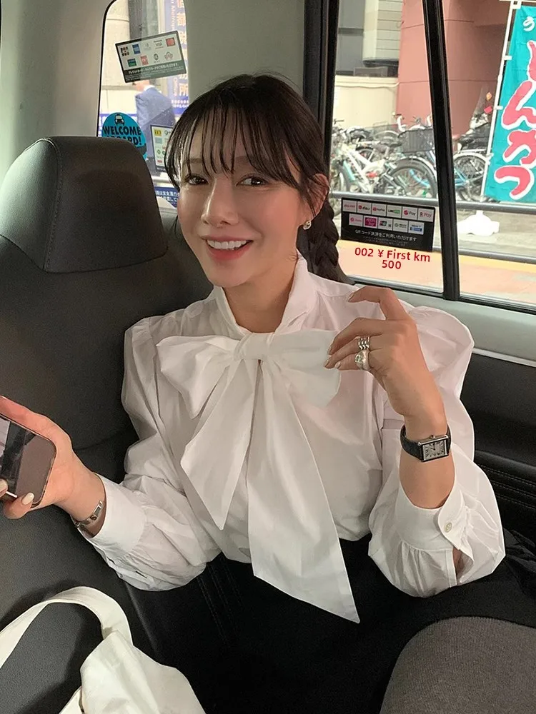 Chic Autumnal Gentle Tone Bow Tie Design Versatile Loose Casual Long Sve irt Women's Top Korean Sle Loose Fit
Chic Autumnal Gentle Tone Bow Tie Design Versatile Loose Casual Long Sve irt Women's Top Korean Sle Loose Fit