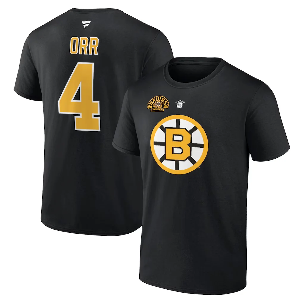 Bobby Orr Boston Bruins Fanatics Centennial Authentic Stack Retired Player Name & Number T-Shirt Streetwear Oversized T-shirt
Bobby Orr Boston Bruins Fanatics Centennial Authentic Stack Retired Player Name & Number T-Shirt Streetwear Oversized T-shirt
