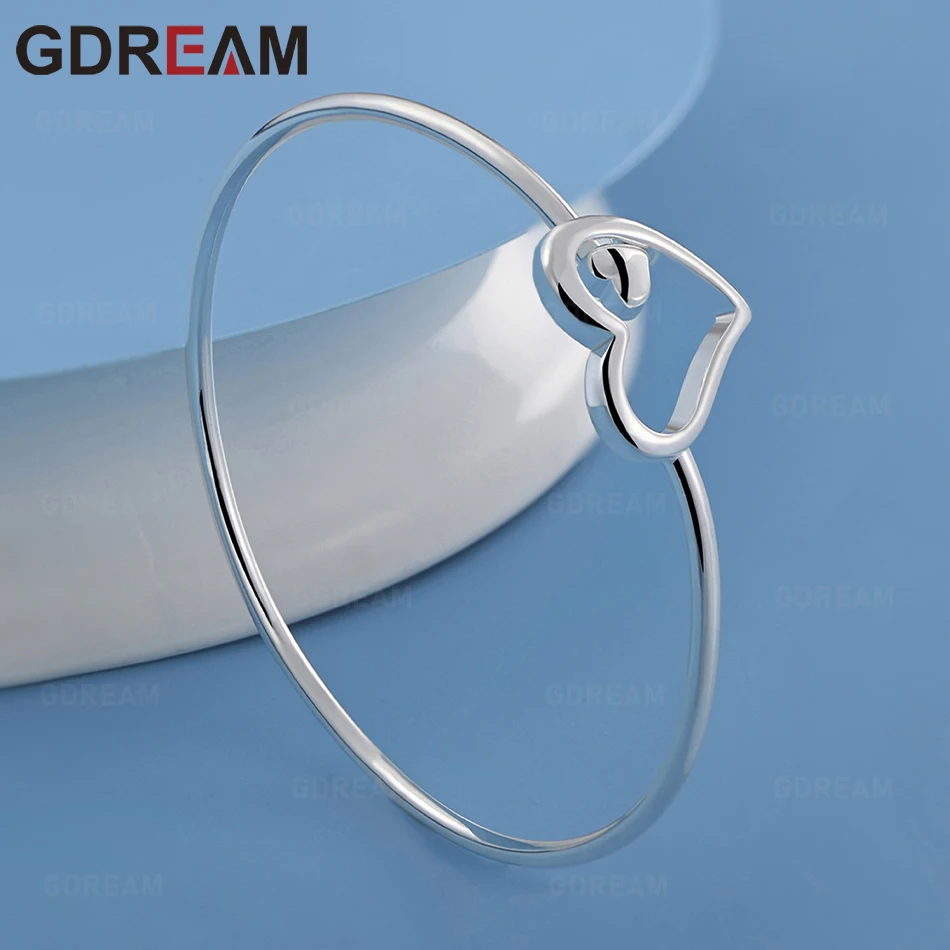 GDREAM 925 Sterling Silver Heart Clasp Bracelet For Women, Perfect For Commute, Christmas Gift, Jewelry
GDREAM 925 Sterling Silver Heart Clasp Bracelet For Women, Perfect For Commute, Christmas Gift, Jewelry