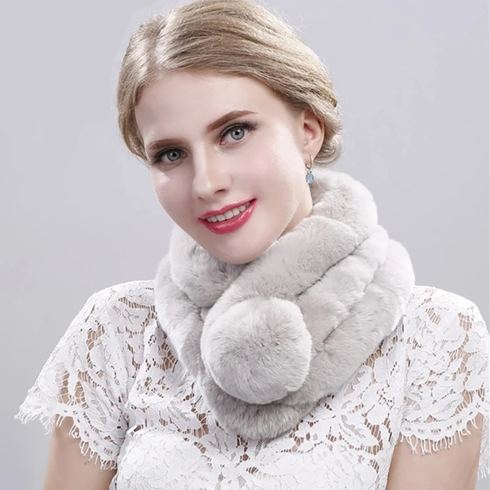 Fashion Women Real Rabbit Fur Scarf Winter Warm Short Rex Rabbit Fur Scarf Girls Thickened Natural Handmade Fur Scarf
Fashion Women Real Rabbit Fur Scarf Winter Warm Short Rex Rabbit Fur Scarf Girls Thickened Natural Handmade Fur Scarf