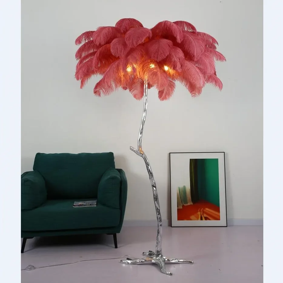 Luxury Ostrich Feather Nordic Home Decor Floor Lamps for Living Room Standing Lamps Modern LED Floor Lamp Gold Resin Floor Light
Luxury Ostrich Feather Nordic Home Decor Floor Lamps for Living Room Standing Lamps Modern LED Floor Lamp Gold Resin Floor Light