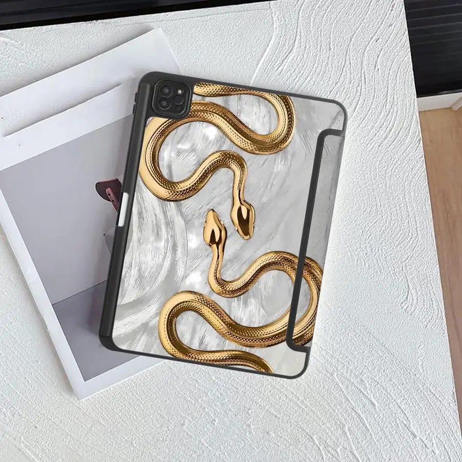 Golden Snake Holder Cover Tablet Case For iPad Mini 6 7 Air 4 5 M3 M2 M4 11inch Pro 11th 10th 9th 8th 7th 12.9inch Pro 2025
Golden Snake Holder Cover Tablet Case For iPad Mini 6 7 Air 4 5 M3 M2 M4 11inch Pro 11th 10th 9th 8th 7th 12.9inch Pro 2025