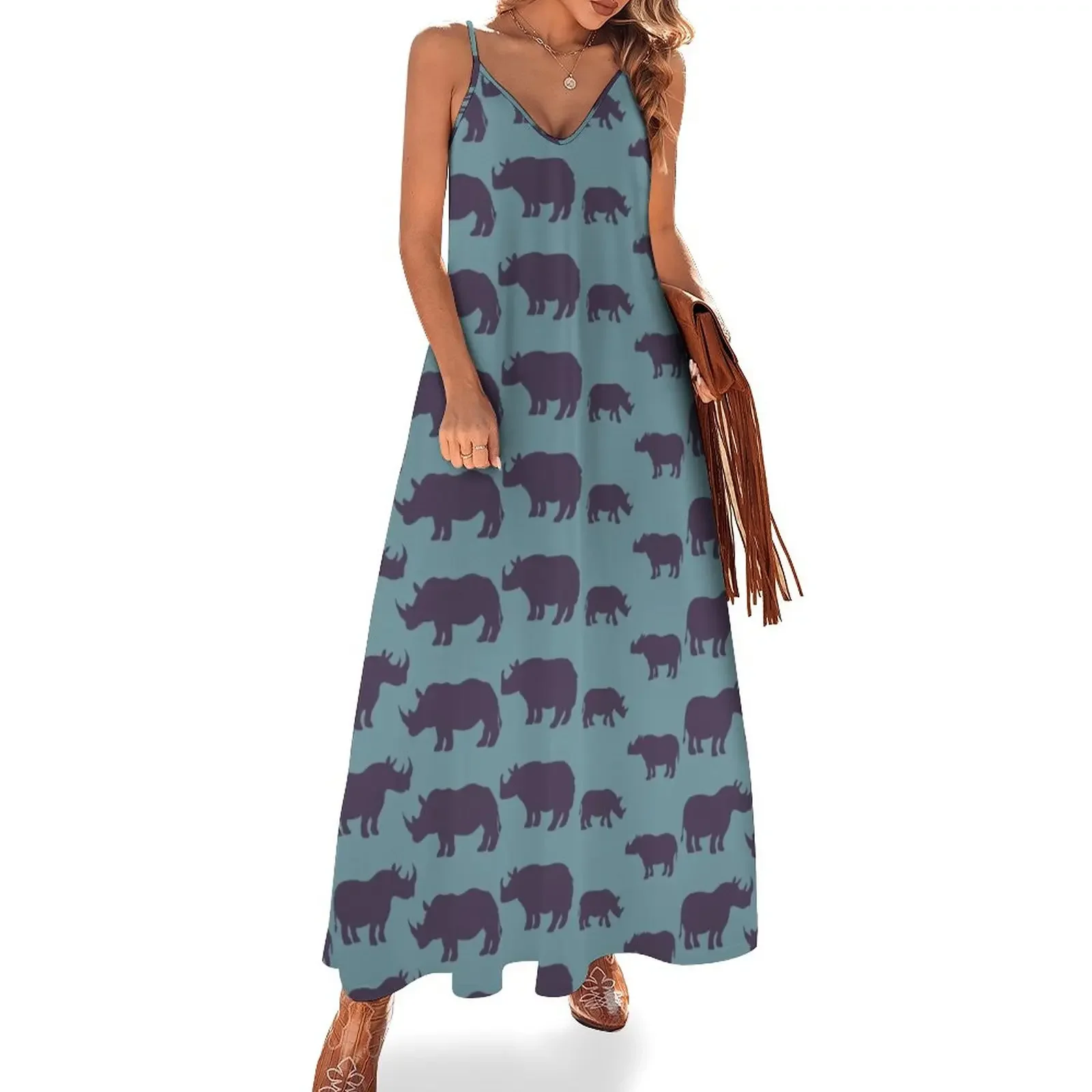 Rhino Educator Sleeveless Dress Long dress Summer dresses for women elegant women's dresses sale
Rhino Educator Sleeveless Dress Long dress Summer dresses for women elegant women's dresses sale