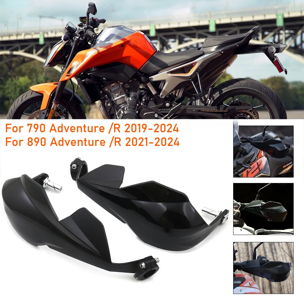 For 790 Adventure /R 890 ADV R 2019-2024 Motorcycle Handguard Handlebar Windshield Brake Clutch Protection Hand Deflector Shield