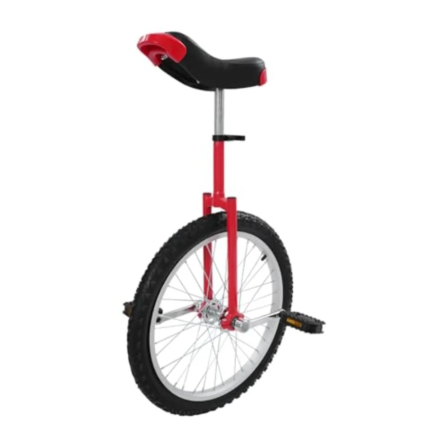 20 Inch Outdoor Unicycle for Daily Fitness, Cycling, Balance Training, Talent Performance: Aluminum Alloy Frame, Black/Red, Adj
20 Inch Outdoor Unicycle for Daily Fitness, Cycling, Balance Training, Talent Performance: Aluminum Alloy Frame, Black/Red, Adj