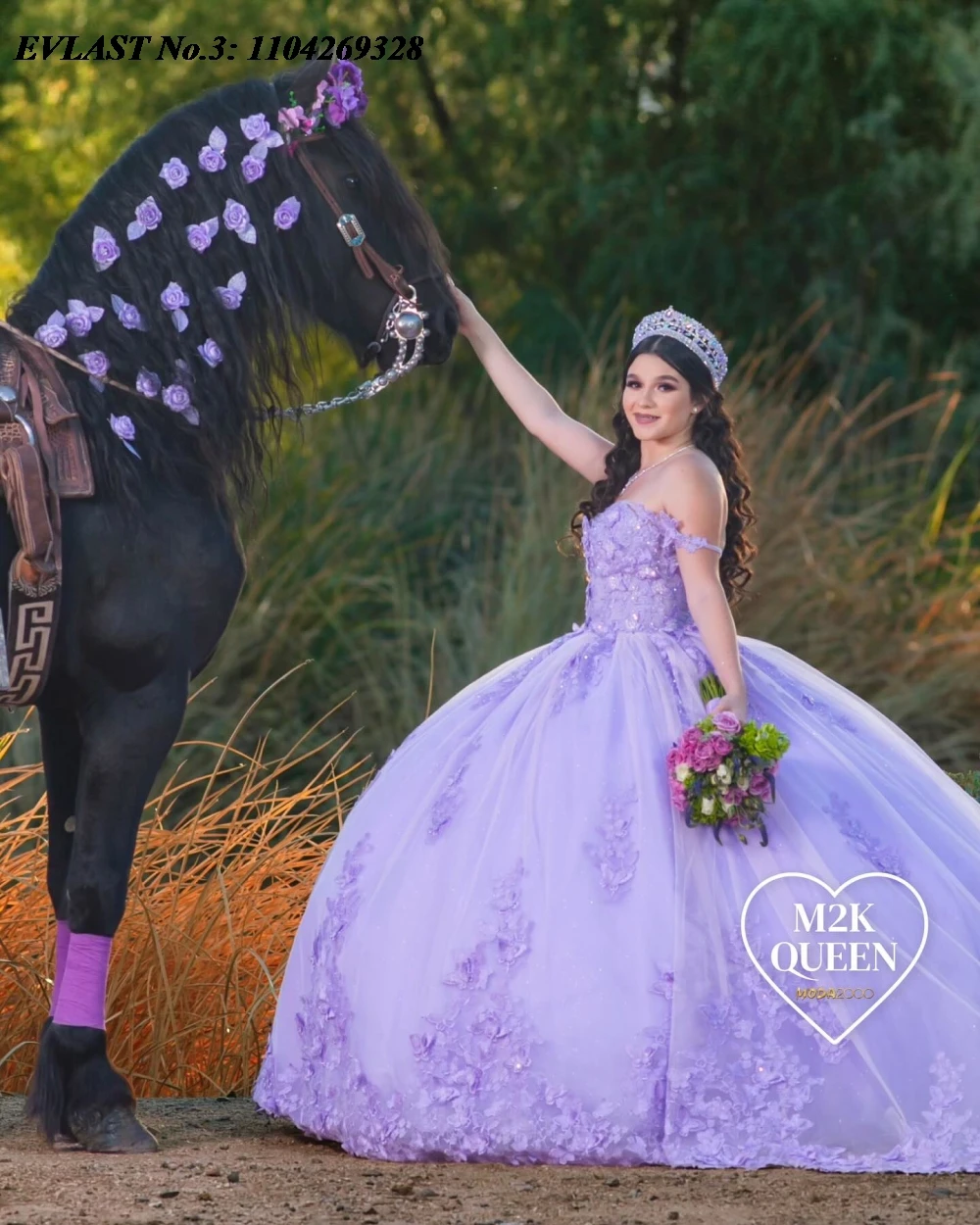 EVLAST Customized Lilac Floral Charro Quinceanera Dress Ball Gown Applique Beaded Crystal Sweet 16 Vestidos De 15 Anos E3Q150
EVLAST Customized Lilac Floral Charro Quinceanera Dress Ball Gown Applique Beaded Crystal Sweet 16 Vestidos De 15 Anos E3Q150
