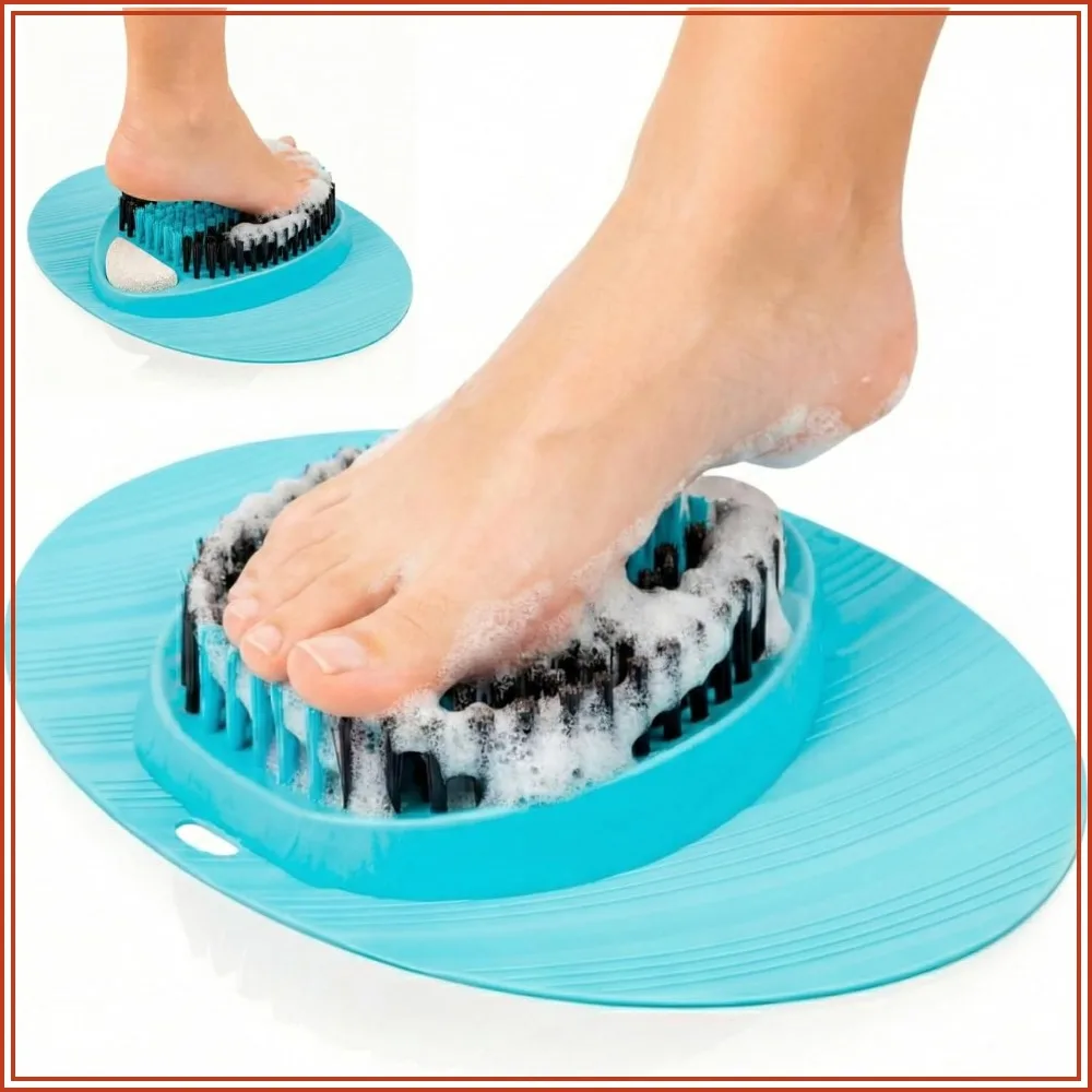Foot Scrubber for Shower Floor - Pumice Stone Callus Remover, Exfoliating Massager with Nonslip Suction Cups
Foot Scrubber for Shower Floor - Pumice Stone Callus Remover, Exfoliating Massager with Nonslip Suction Cups