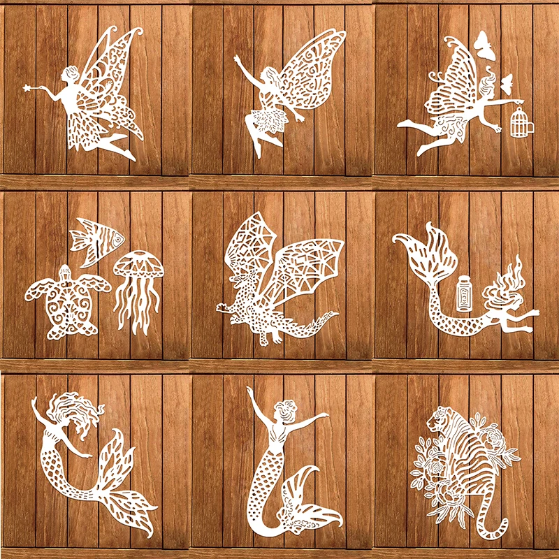 Metal Cutting Dies Fairy Girl Angel Mermaid Die Cut Fish Turtle Tiger Animal for DIY Scrapbooking Craft Making Template 2022
Metal Cutting Dies Fairy Girl Angel Mermaid Die Cut Fish Turtle Tiger Animal for DIY Scrapbooking Craft Making Template 2022