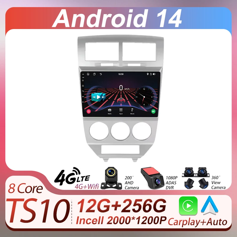 2Din Radio Stereo Car Android Auto For Dodge Caliber 2007 - 2010 Autoraido Carplay Auto Screen Automotive Multimedia 8 Core BT
2Din Radio Stereo Car Android Auto For Dodge Caliber 2007 - 2010 Autoraido Carplay Auto Screen Automotive Multimedia 8 Core BT