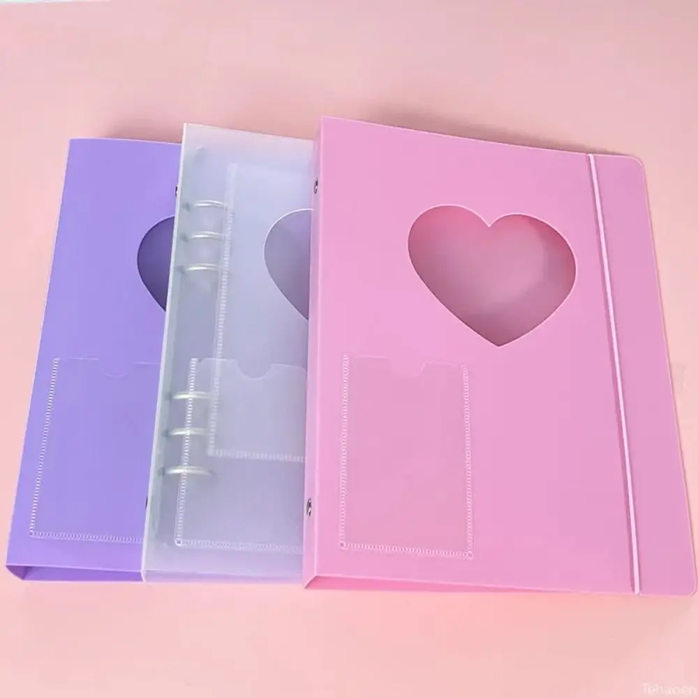 Transparent A5 Photocard Binder Cover Heart Shape Durable Card Binder Cover Excluding Inner Pages Loose-leaf Photocard Album
Transparent A5 Photocard Binder Cover Heart Shape Durable Card Binder Cover Excluding Inner Pages Loose-leaf Photocard Album