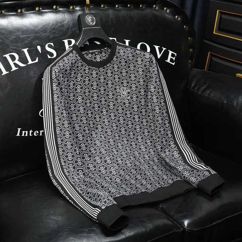 Spring 2026 Men's Slim Fit Long Sleeve round Neck Sweatshirt Geometric Print Fashionable Comfortable Cotton Polyester Blend C...
Spring 2026 Men's Slim Fit Long Sleeve round Neck Sweatshirt Geometric Print Fashionable Comfortable Cotton Polyester Blend C...