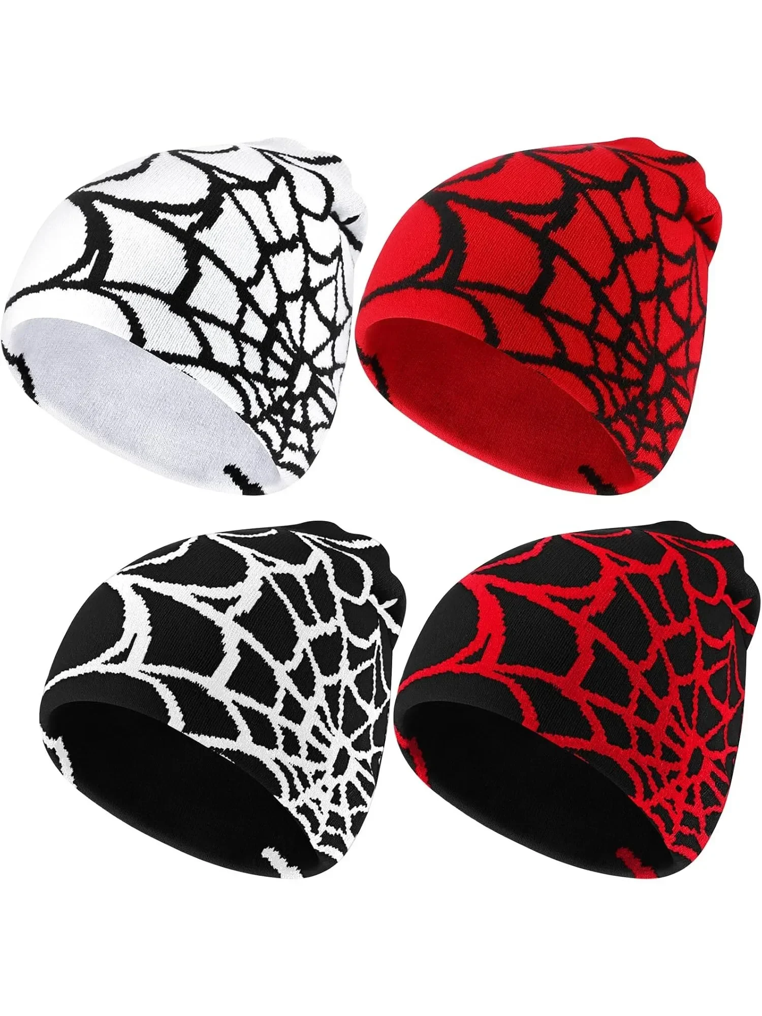Y2K Beanies Spider Web Pattern Beanie Gothic Acrylic Knitted Hat Casual Streetwear Outdoor for Men
Y2K Beanies Spider Web Pattern Beanie Gothic Acrylic Knitted Hat Casual Streetwear Outdoor for Men