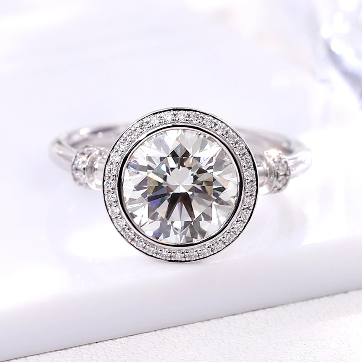 Provence Vintage Ring for Women's KGold 3ct Round IGI E/VS1 Lab Diamond Wedding Engagement Ring Fine jewelry Christmas Gifts
Provence Vintage Ring for Women's KGold 3ct Round IGI E/VS1 Lab Diamond Wedding Engagement Ring Fine jewelry Christmas Gifts