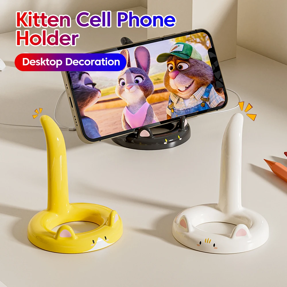 Kawaii Cat Tail Cell Phone Stand Cute ABS Mobile Phone Holder Universal Lazy Bracket for iPhone 17 16 Samsung Desktop Decoration
Kawaii Cat Tail Cell Phone Stand Cute ABS Mobile Phone Holder Universal Lazy Bracket for iPhone 17 16 Samsung Desktop Decoration