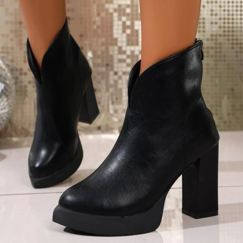 Женские короткие ботинки на весну-осень-зиму 2026: Новинка, на молнии спереди, на толстом каблуке, с острым носком, на высоком каблуке, повседневные, модные
Женские короткие ботинки на весну-осень-зиму 2026: Новинка, на молнии спереди, на толстом каблуке, с острым носком, на высоком каблуке, повседневные, модные