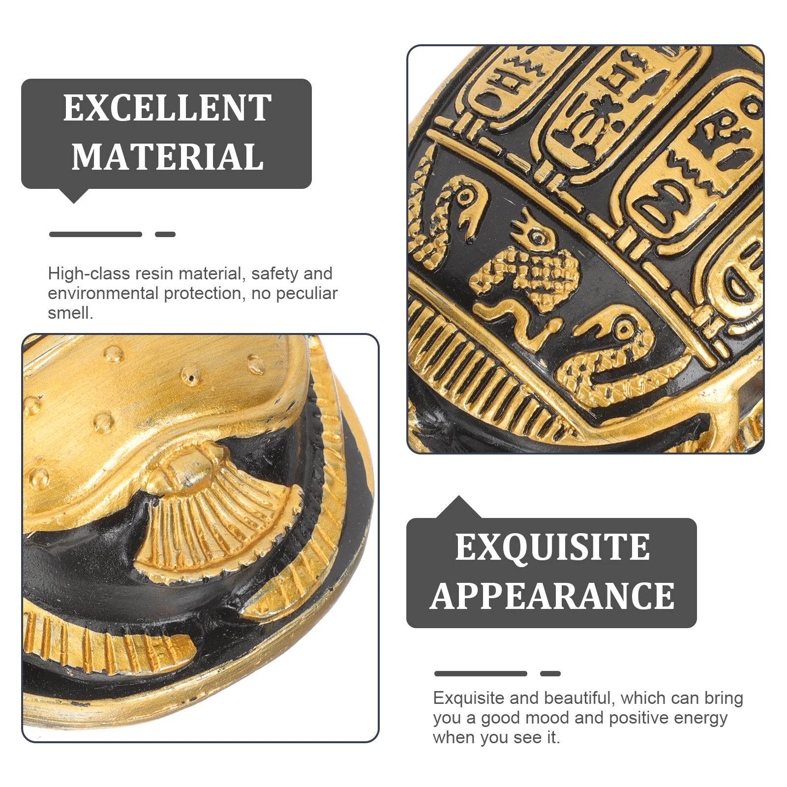 2 Pcs Ancient Scarab Amulet Resin Home Office Statue Figurine Ornament Craft Decorative Sculpture Tabletop Adornment
2 Pcs Ancient Scarab Amulet Resin Home Office Statue Figurine Ornament Craft Decorative Sculpture Tabletop Adornment