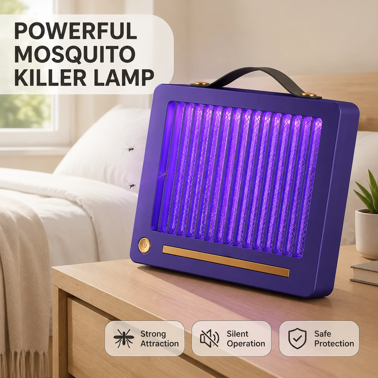Portable Electric Mosquito Killer Lamp USB Rechargeable Fly Bug Zapper with UV Light Trap Storage Box Safe Grid for Home Camping
Portable Electric Mosquito Killer Lamp USB Rechargeable Fly Bug Zapper with UV Light Trap Storage Box Safe Grid for Home Camping