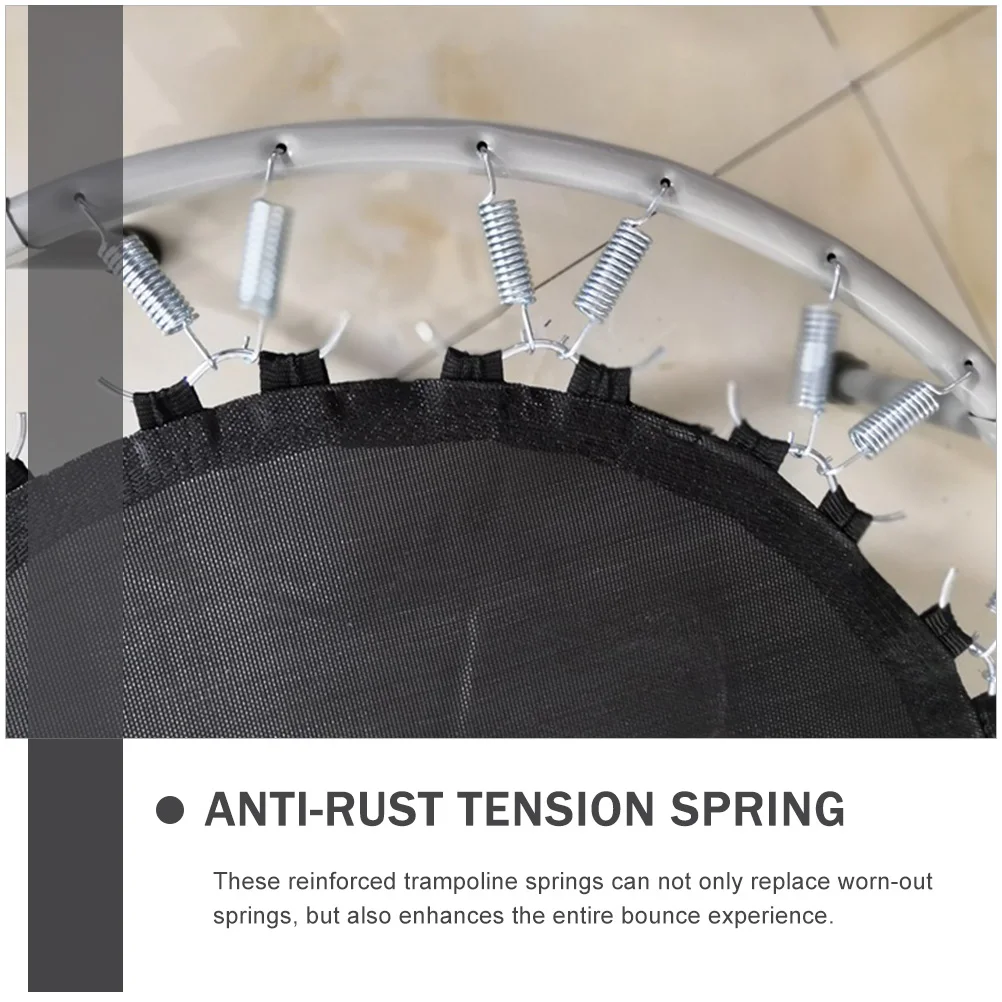 10pcs Trampoline Springs Replacement Galvanized Steel Wire Durable Compact Professional Accessories Anti-rust Tension Extension
10pcs Trampoline Springs Replacement Galvanized Steel Wire Durable Compact Professional Accessories Anti-rust Tension Extension